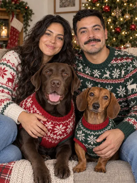 The merry cuddle — Your favorite faces, festive knits.
