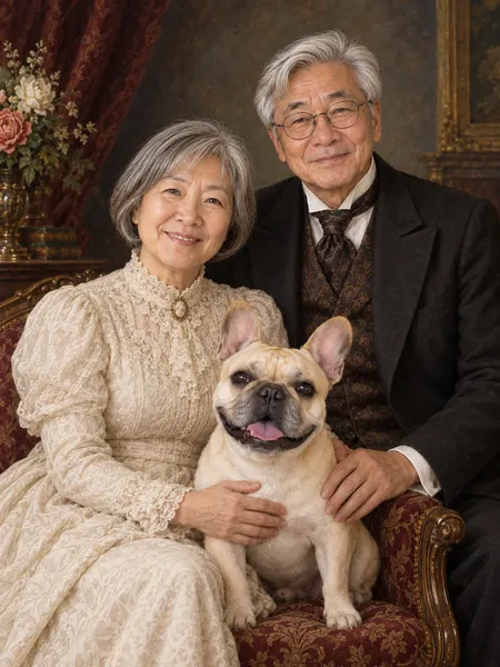 The family heirloom — An old-world portrait of a new love.